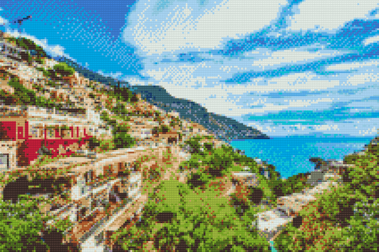 Diamond Paint - Amalfikysten, Italien