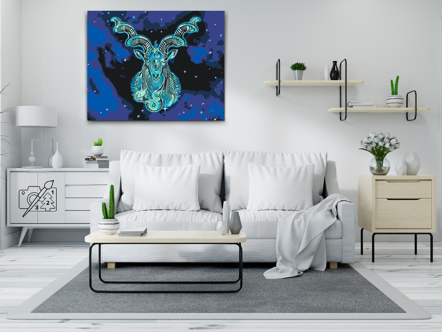 Paint by number - Stenbukken