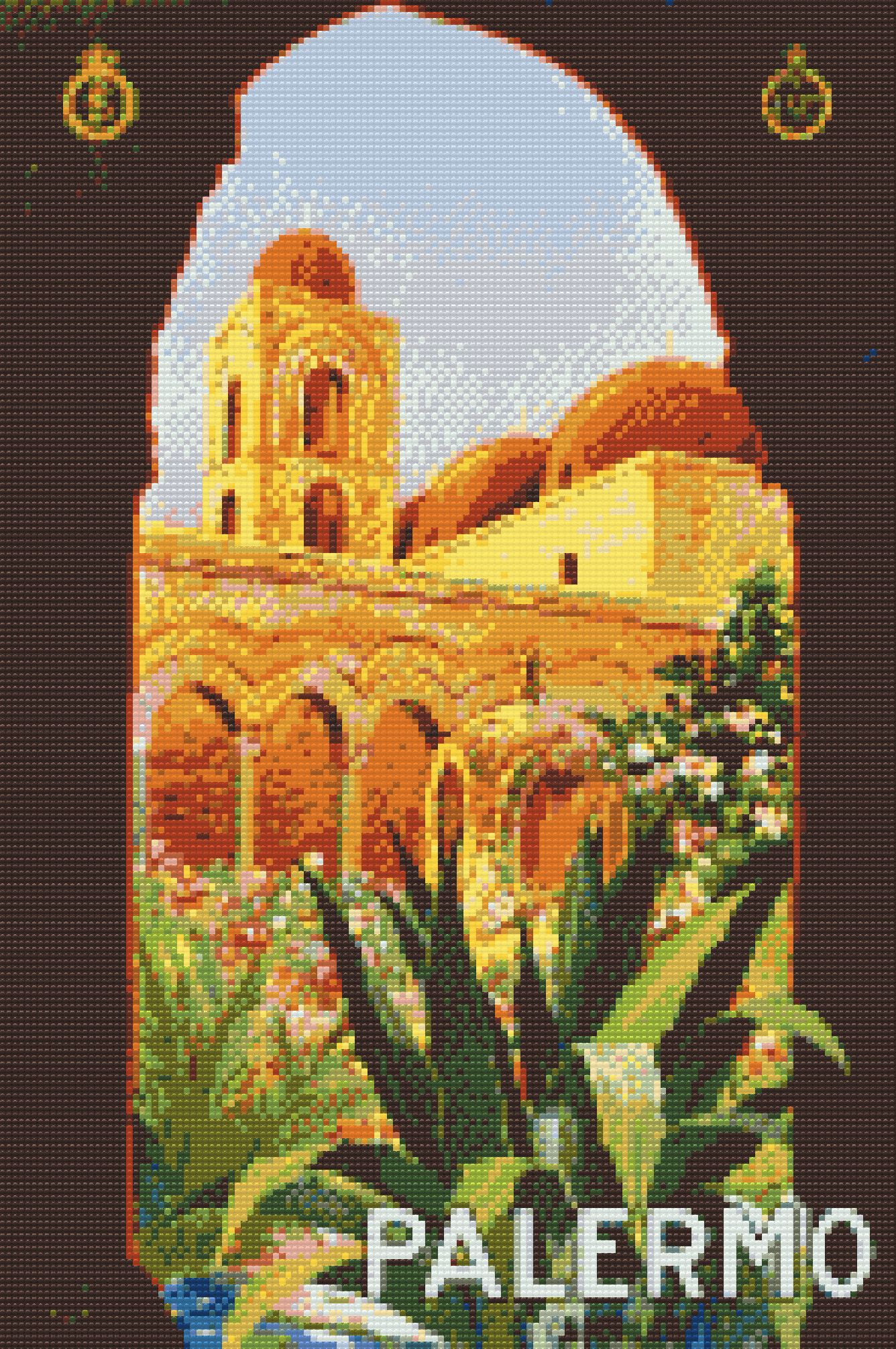 Diamond Paint - Plakat Palermo, Italien