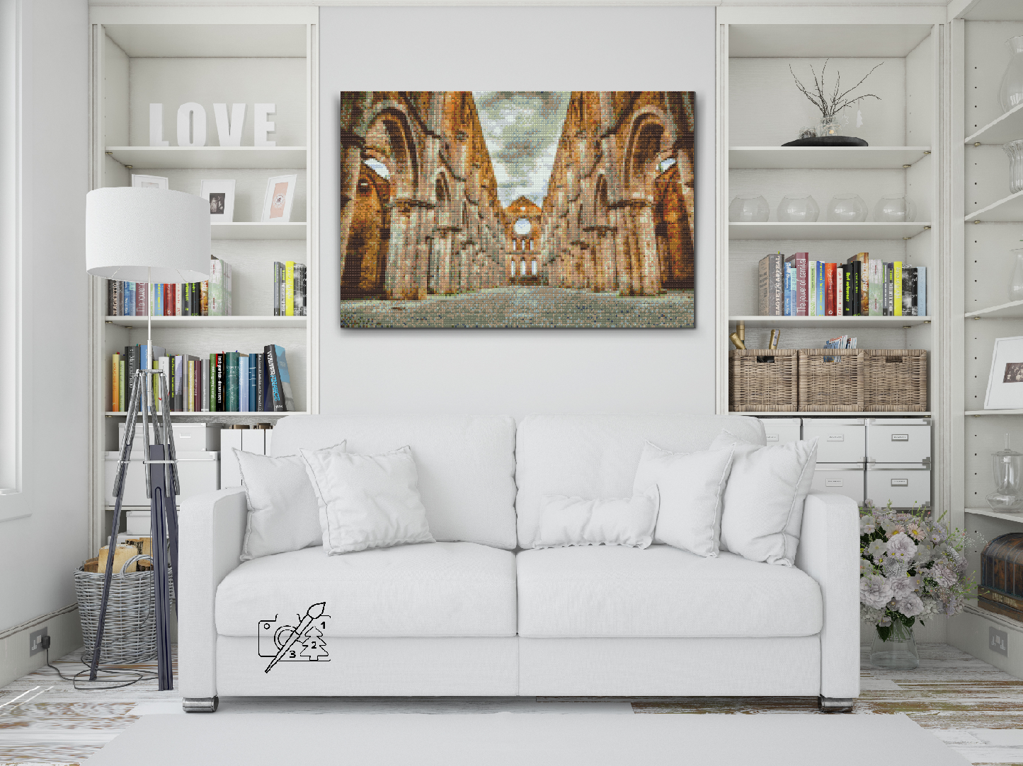 Diamond Paint - Klosteret San Galgano, Toscana