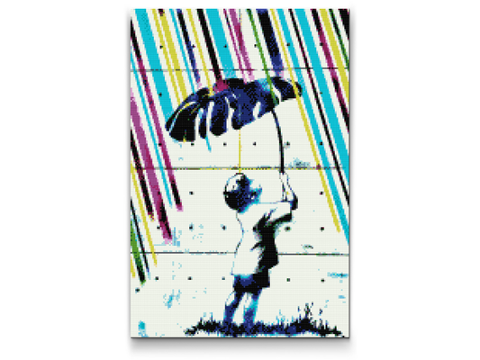 Diamond Paint - Lille dreng med Burch