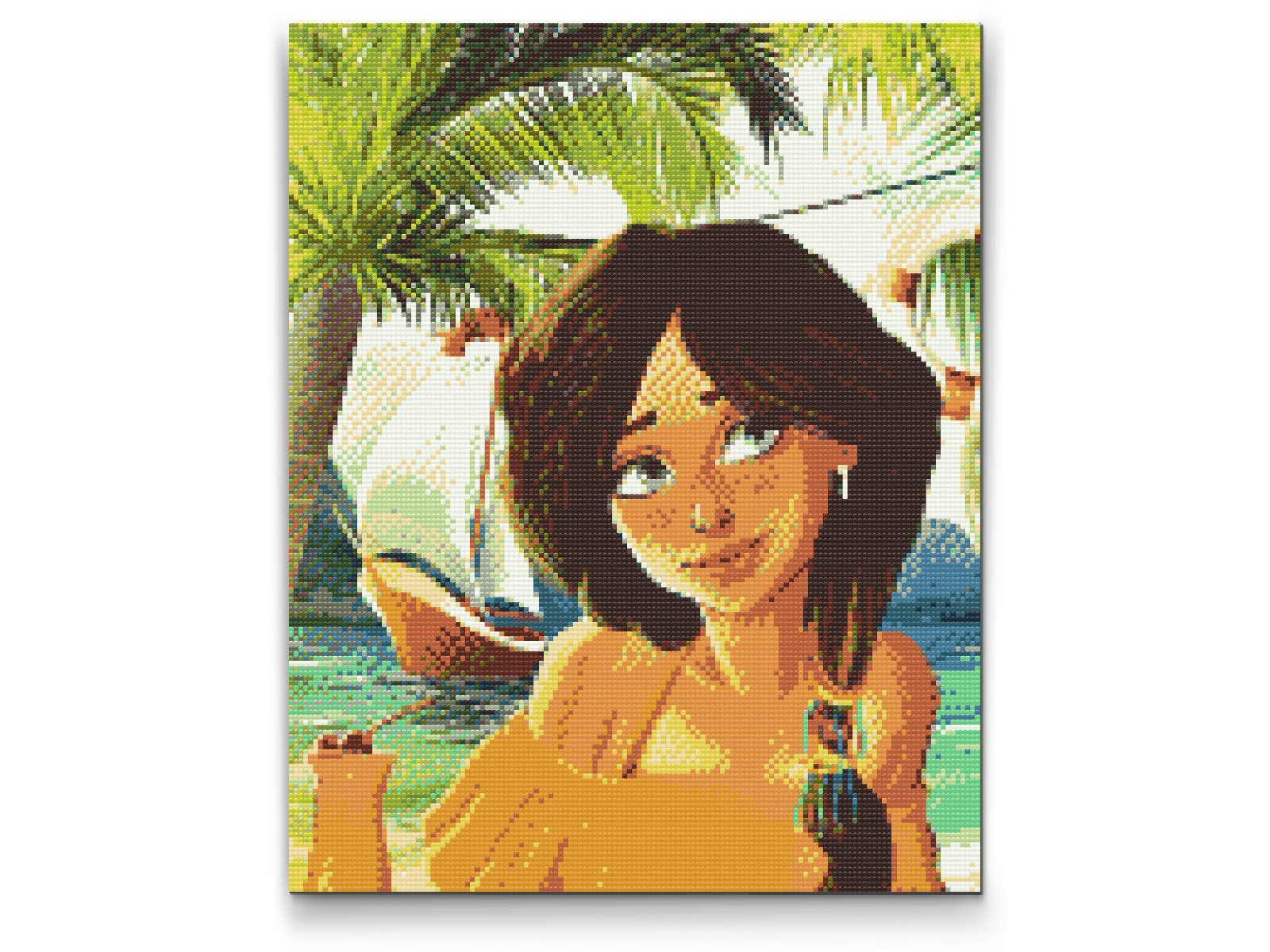 Diamond Paint - Brunette på stranden