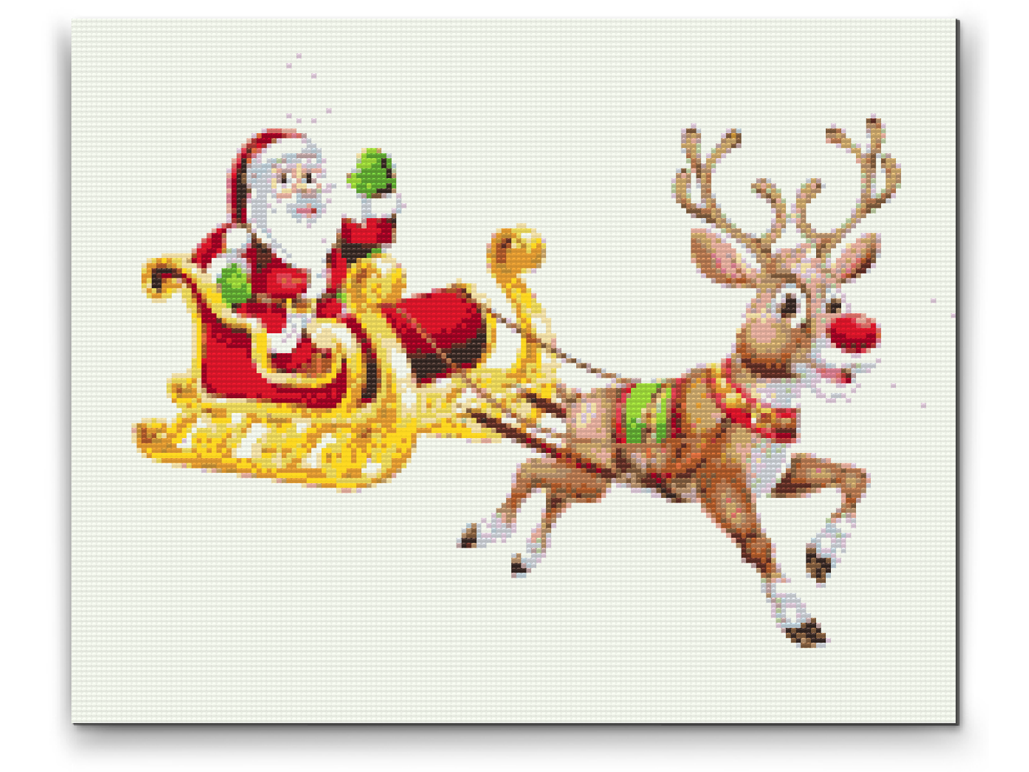 Diamond Paint - Julemanden på sin slæde