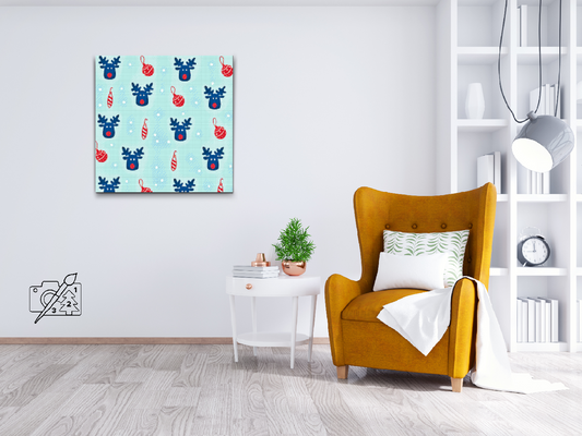 Diamond Paint - Rudolf på baggrunden