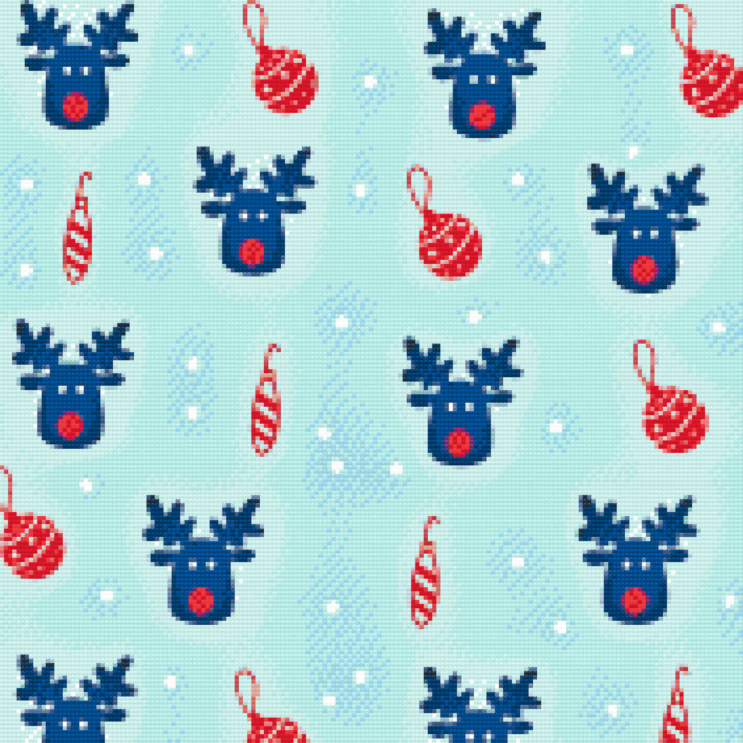 Diamond Paint - Rudolf på baggrunden