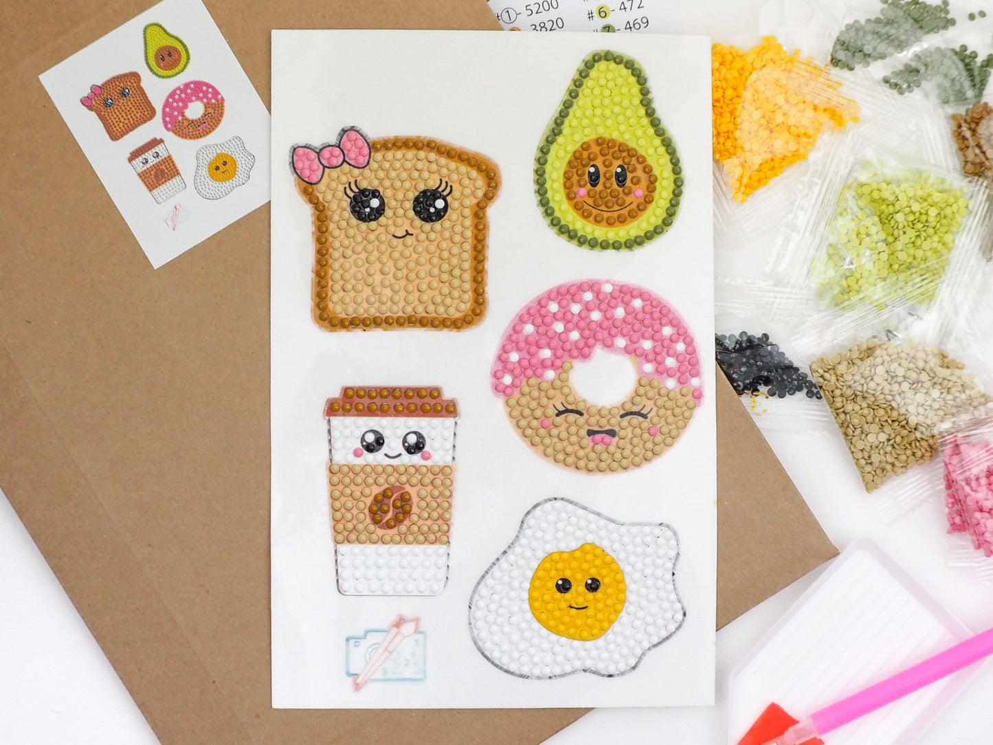 Diamond Painting Sticker - Diamond painting sticker - Morgenmadsmenu