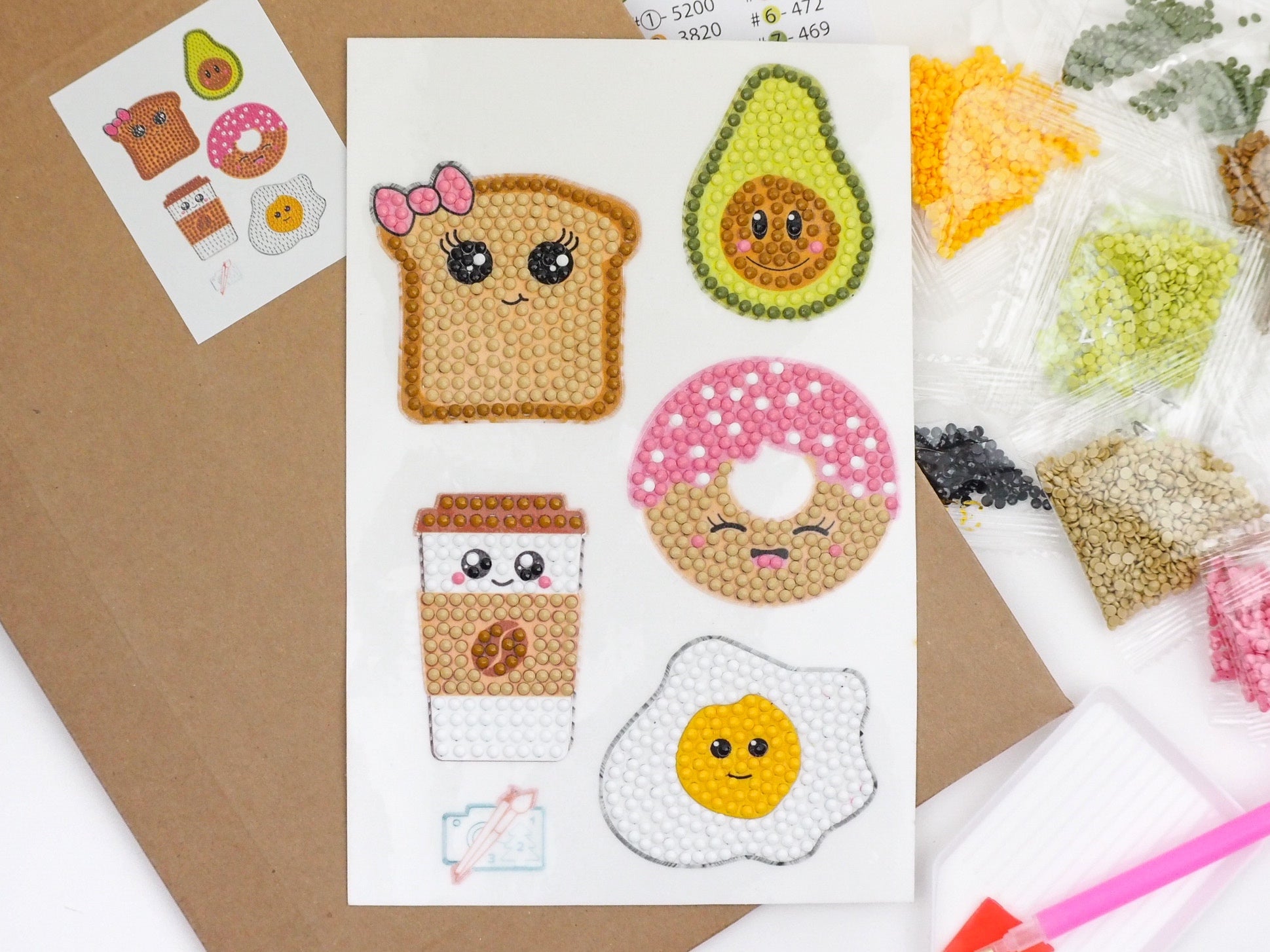 Diamond Painting Sticker - Diamond painting sticker - Morgenmadsmenu