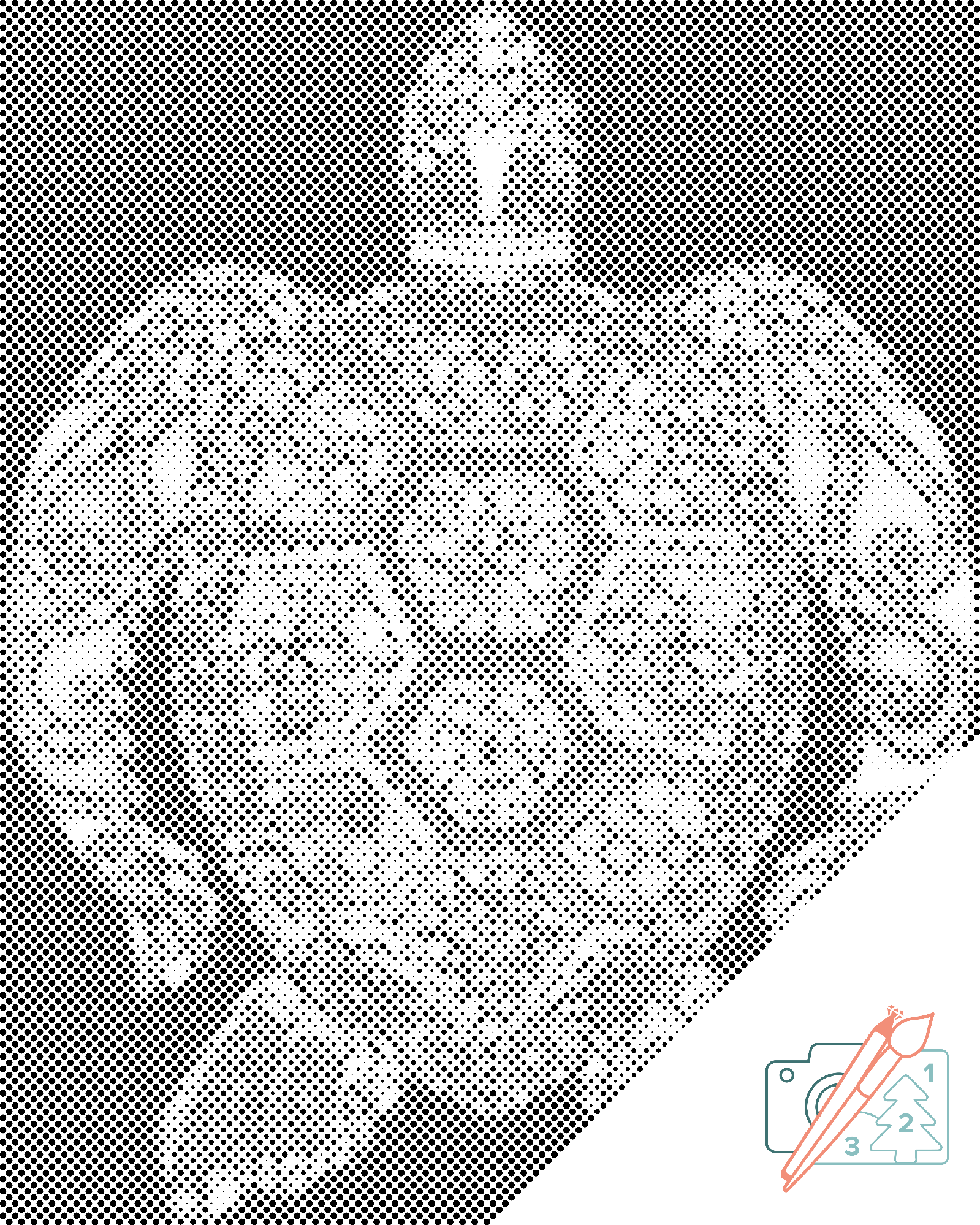 Dotting - Mandala - Skildpadde