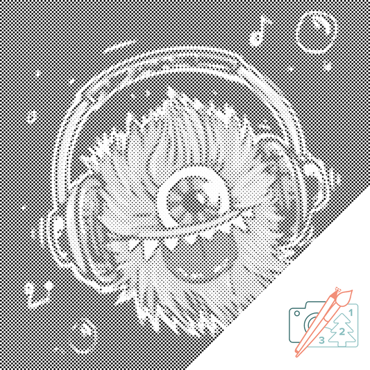 Dotting - Pink Monster
