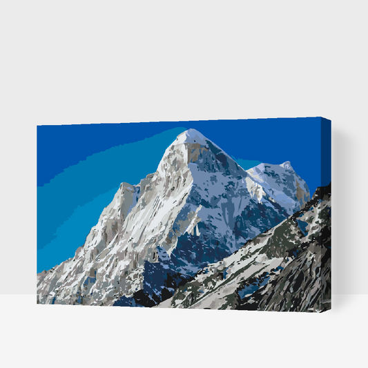 Paint by number - Sneklædte Bjerge