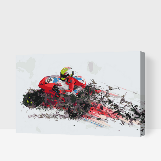 Paint by number - Rasende Ridt