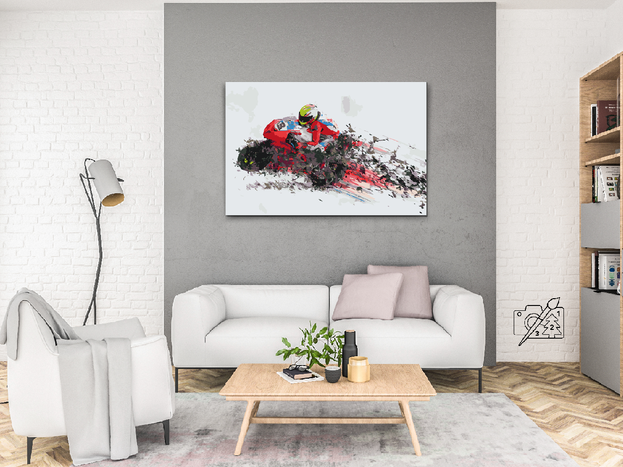 Paint by number - Rasende Ridt