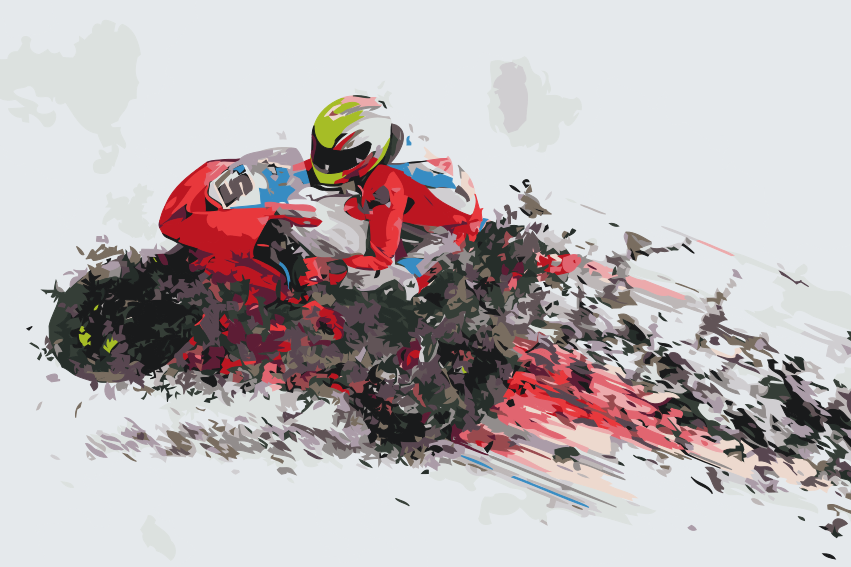 Paint by number - Rasende Ridt