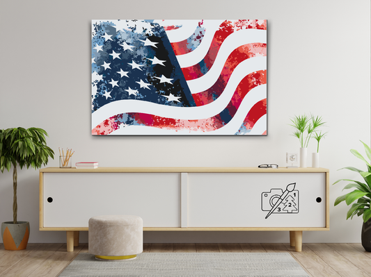 Paint by number - Det amerikanske flag