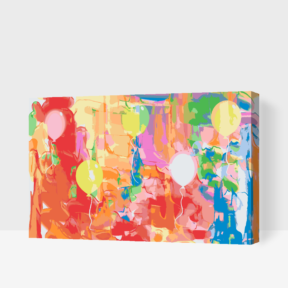 Paint by number - Abstrakte balloner