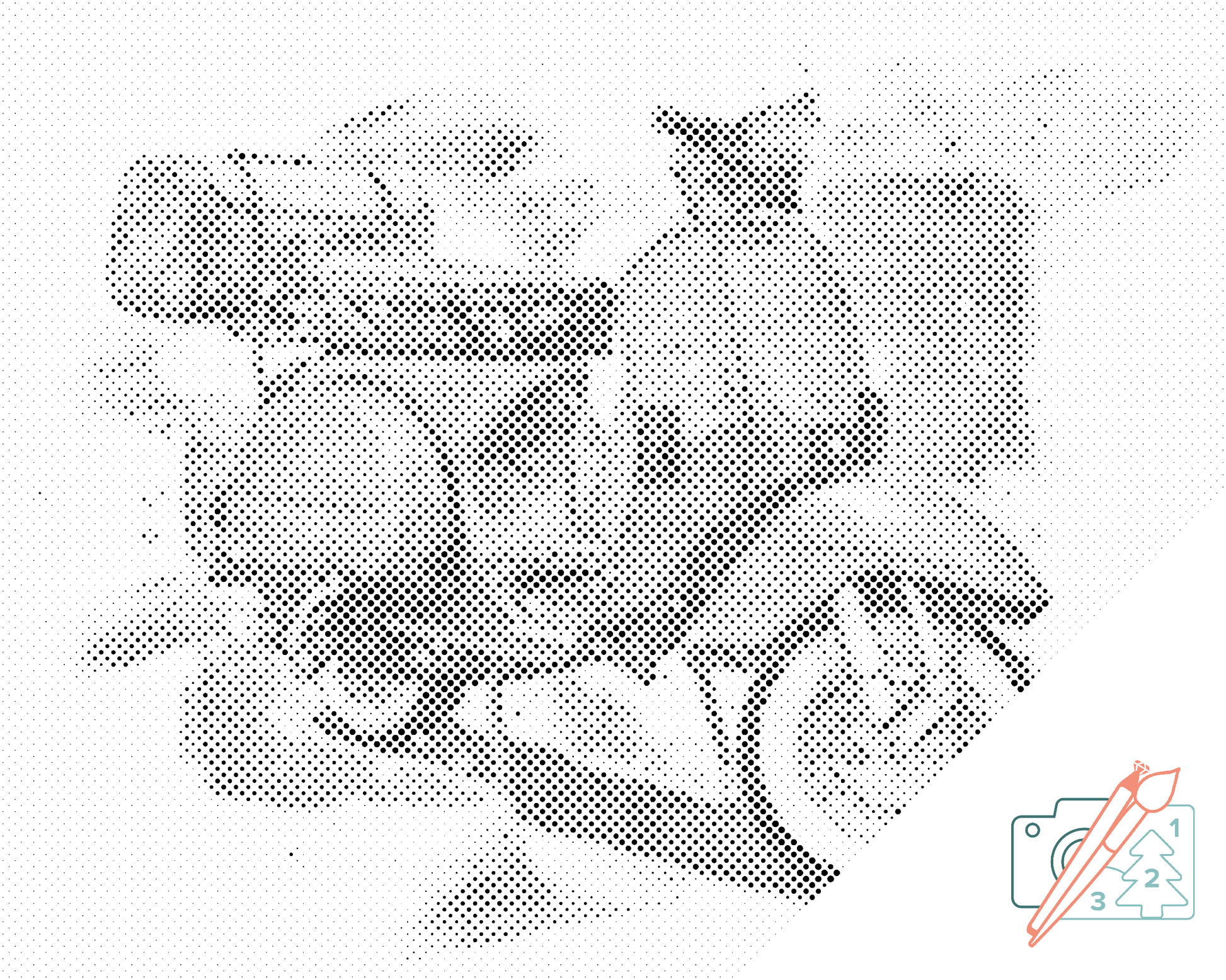 Dotting - Blå Vespa