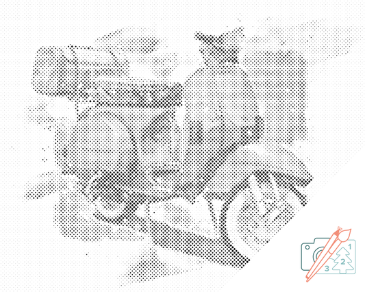 Dotting - Blå Vespa