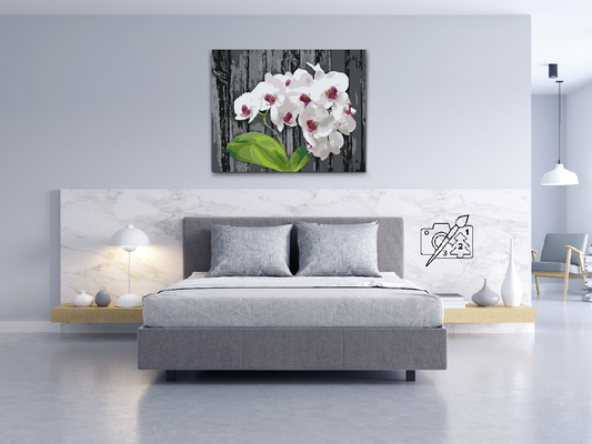 Paint by number - Hvid Orkidé