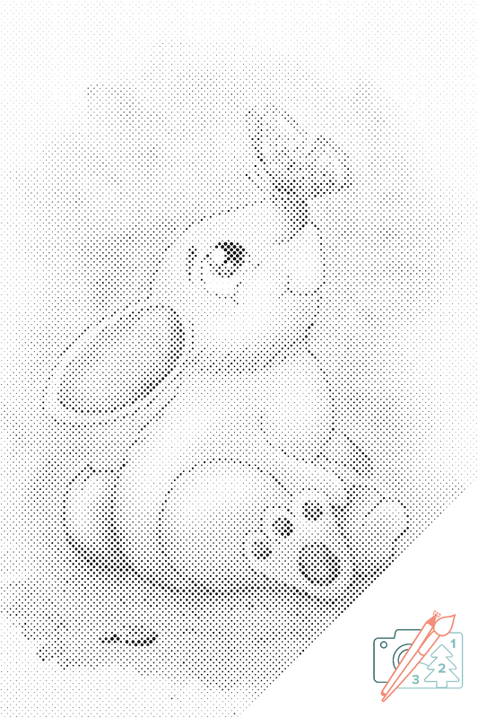 Dotting - Kanin med en sommerfugl på næsen