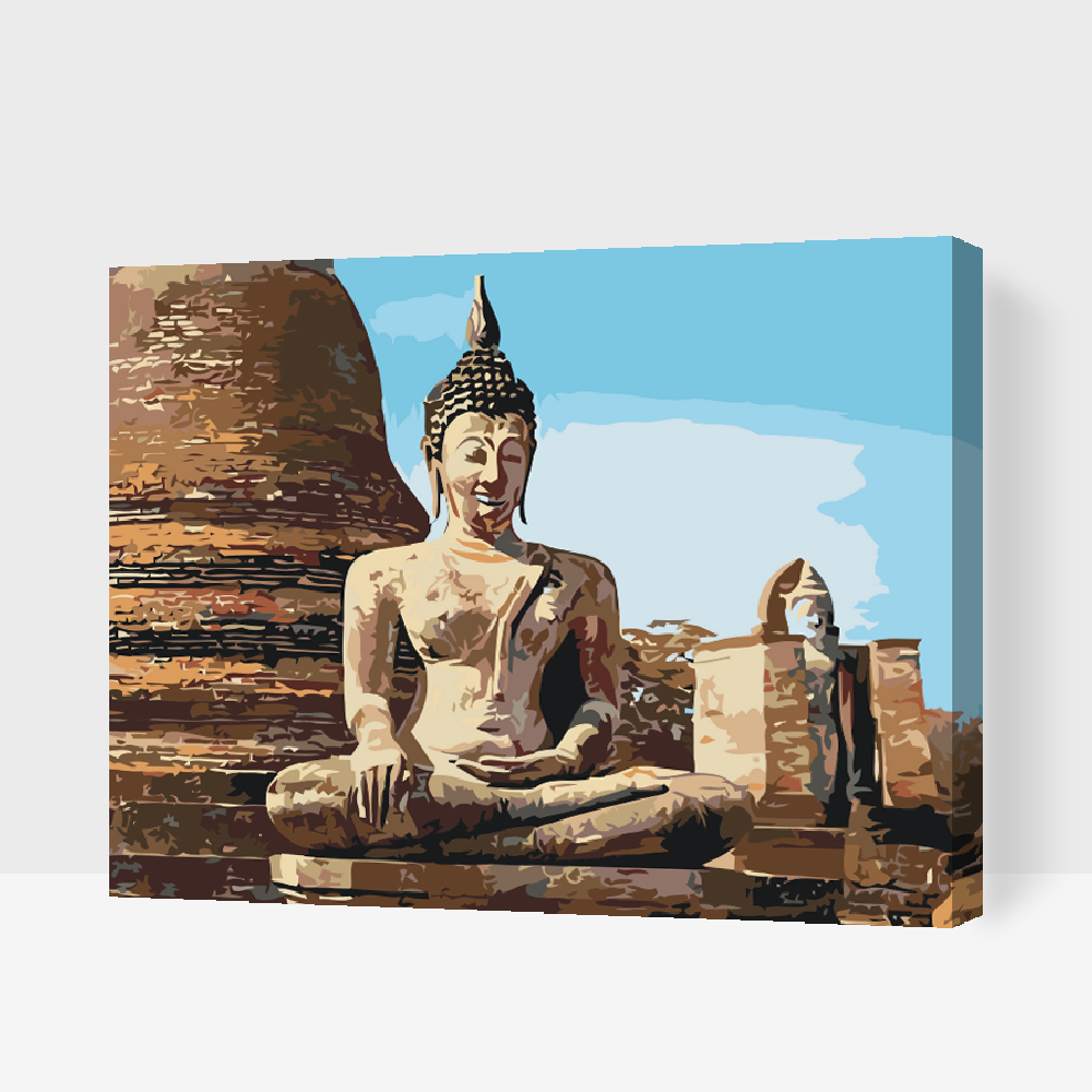 Paint by number - Buddha-statue