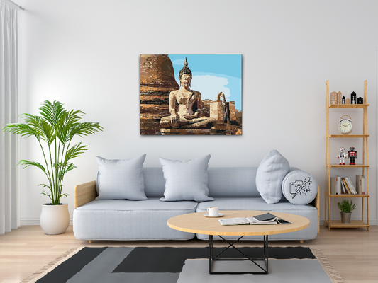 Paint by number - Buddha-statue
