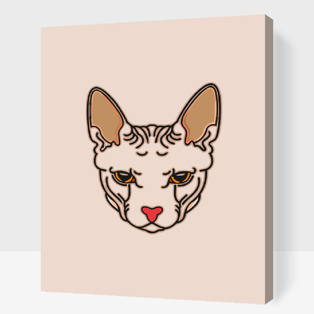 Paint by number - Cats Head