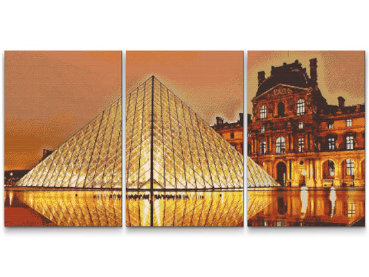 Diamond Paint - Louvre (sæt af 3)
