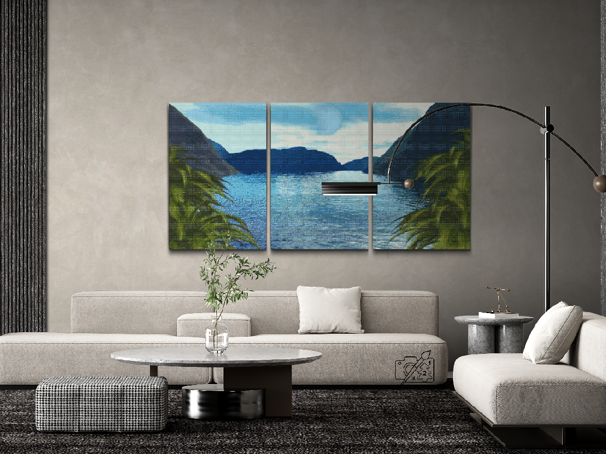 Diamond Paint - Lagoon Bay (sæt af 3)