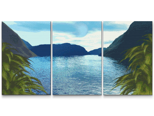 Diamond Paint - Lagoon Bay (sæt af 3)