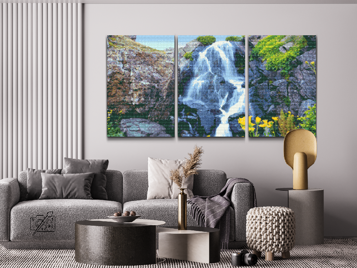 Diamond Paint - Magic Waterfall (sæt af 3)