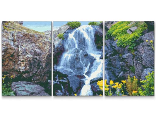 Diamond Paint - Magic Waterfall (sæt af 3)