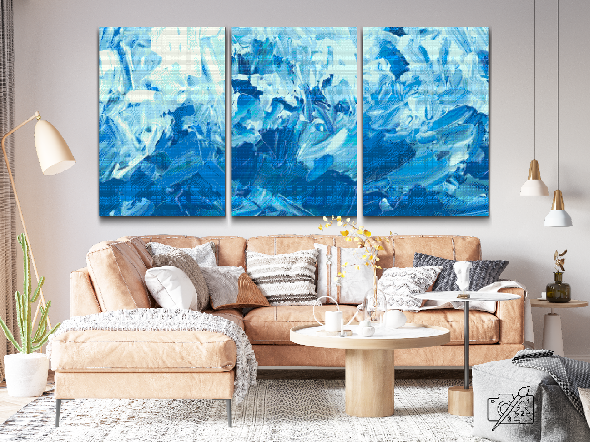 Diamond Paint - Iskrystaller (sæt af 3)