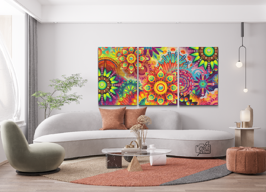 Diamond Paint - Colorful Mandala (sæt af 3)