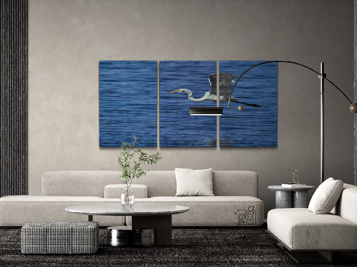 Diamond Paint - Hvid Hejre (sæt af 3)