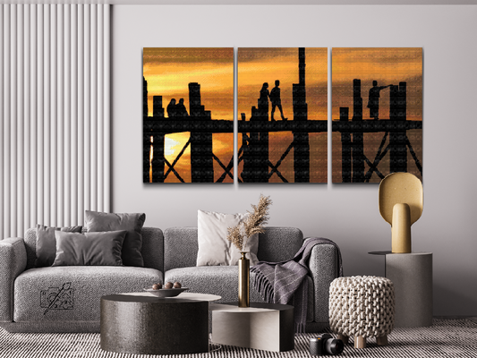 Diamond Paint - Kærlighedens bro (sæt af 3)