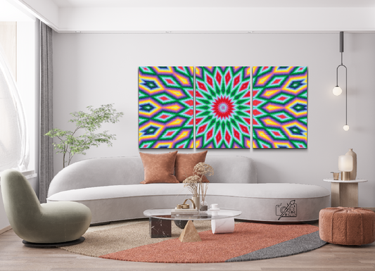 Diamond Paint - Farvet tekstur 7 (sæt af 3)