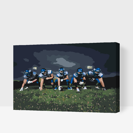 Paint by number - Amerikansk fodbold