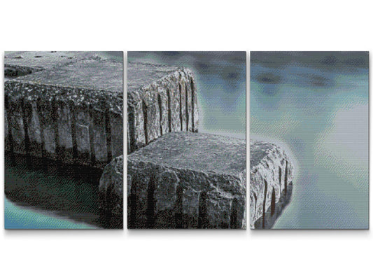 Diamond Paint - Stones on the Water (sæt af 3)
