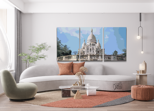 Paint by number - Sacre Coeur (sæt af 3)