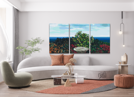 Paint by number - Colorful Garden (sæt af 3)