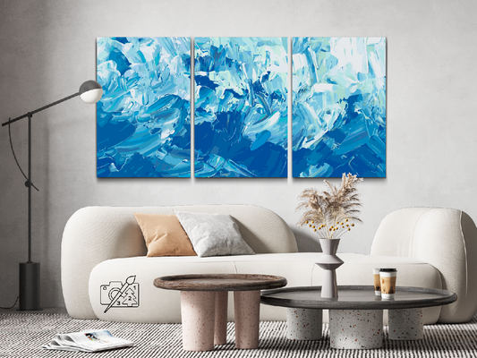 Paint by number - Iskrystaller (sæt af 3)