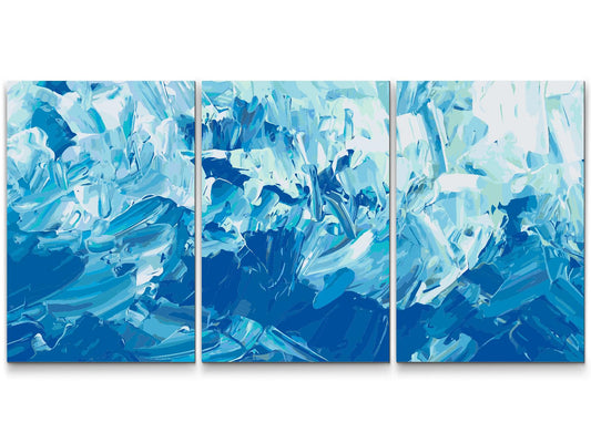 Paint by number - Iskrystaller (sæt af 3)