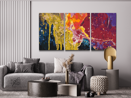 Paint by number - Farver (sæt af 3)