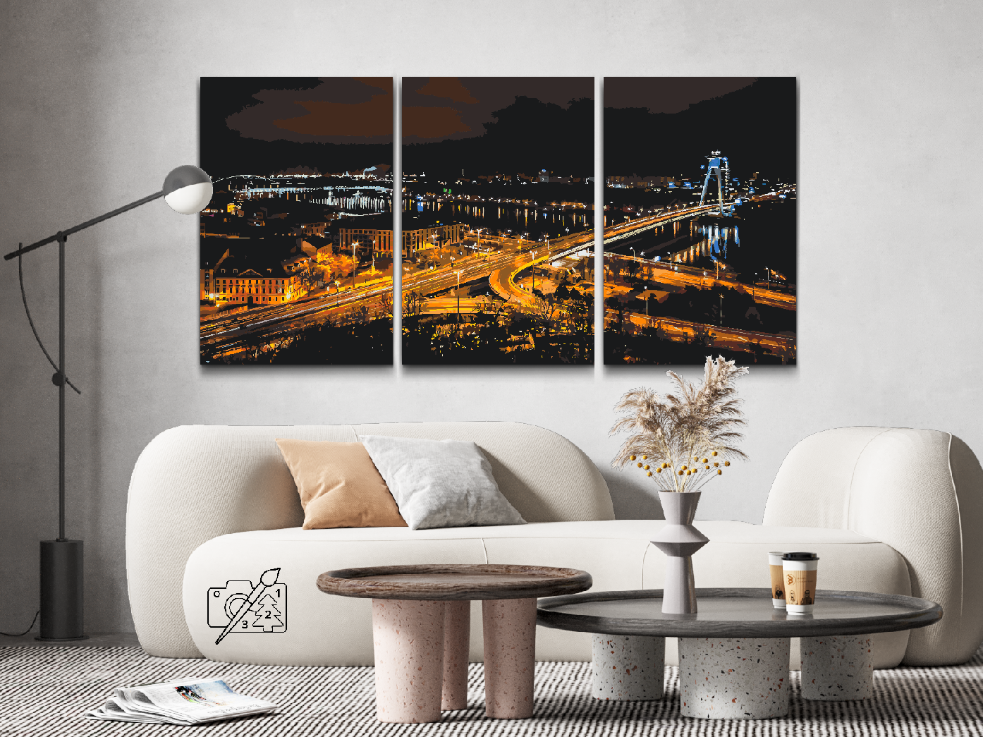 Paint by number - Nat i Bratislava (sæt af 3)