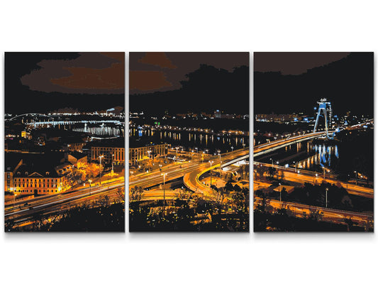 Paint by number - Nat i Bratislava (sæt af 3)