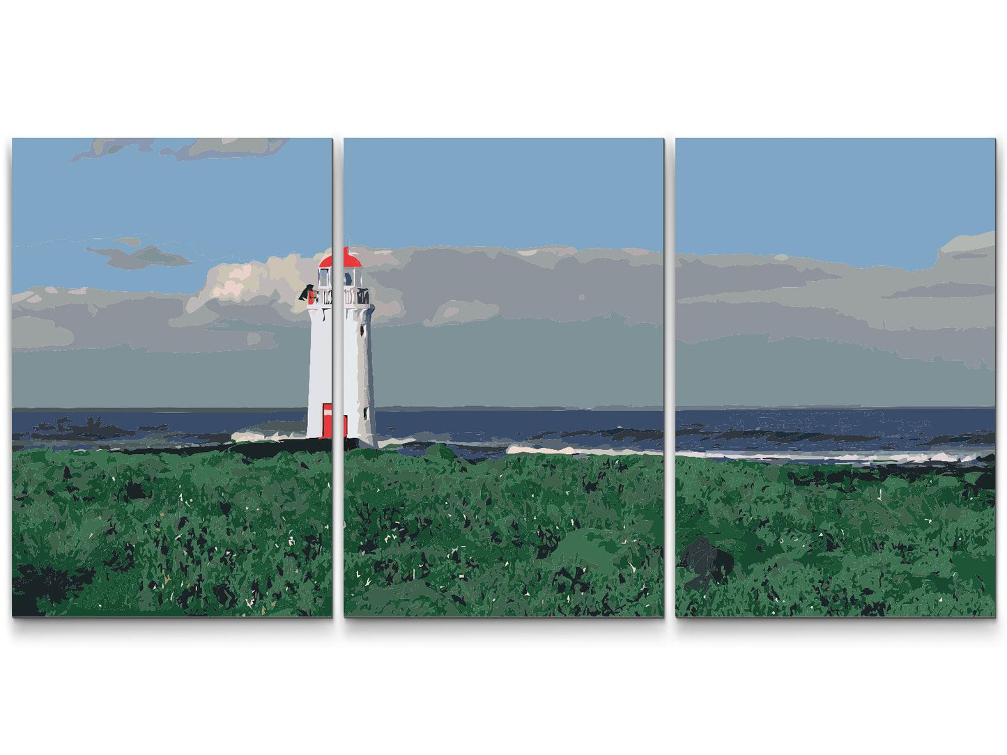 Paint by number - Vagtfyrtårn (sæt af 3)