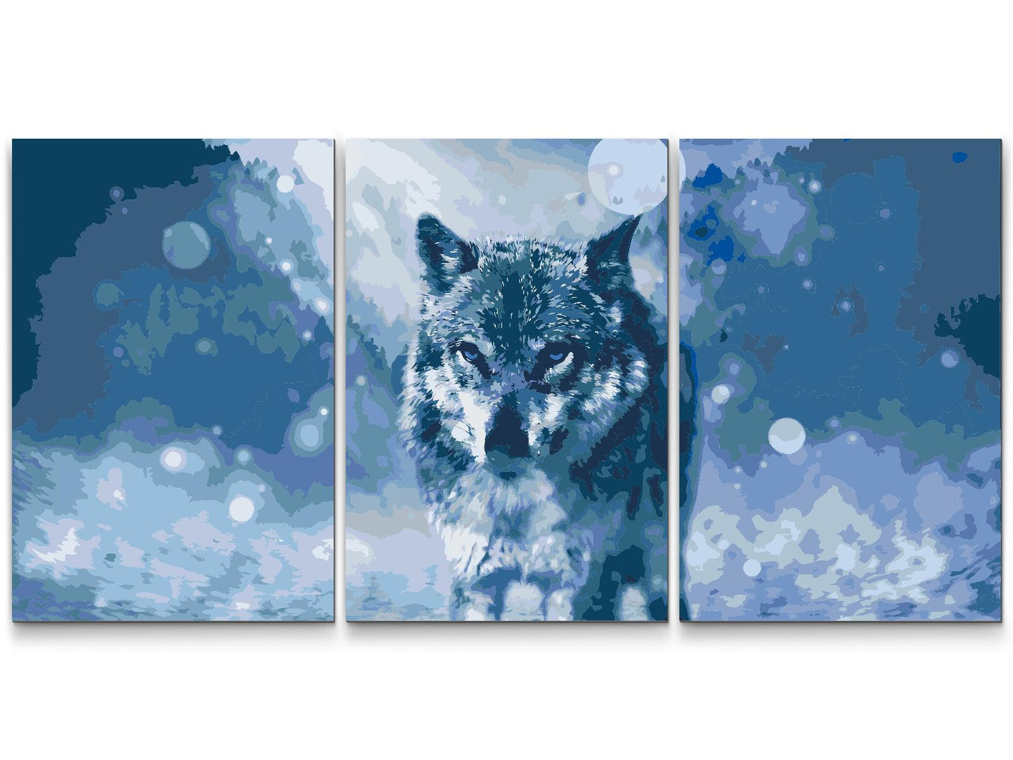 Paint by number - Winter Wolf (sæt af 3)