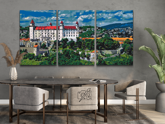 Paint by number - Bratislava Slot (sæt af 3)