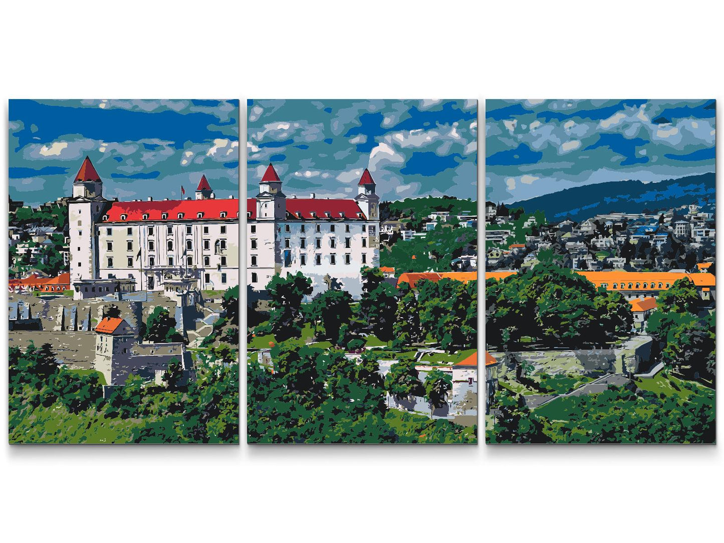 Paint by number - Bratislava Slot (sæt af 3)