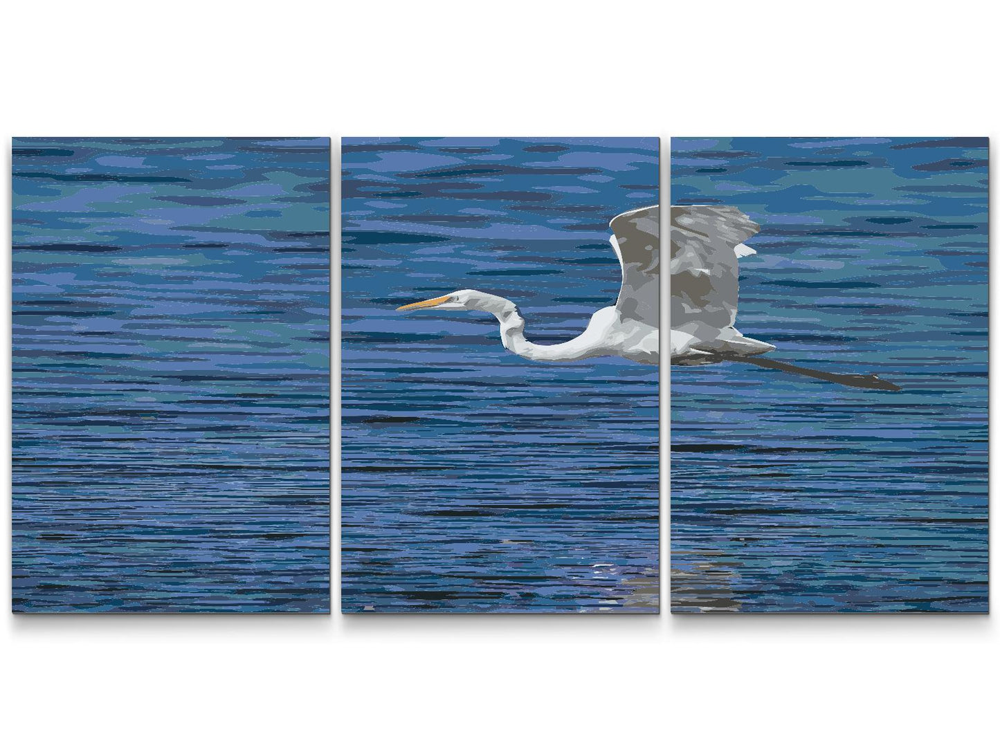 Paint by number - Hvid Hejre (sæt af 3)